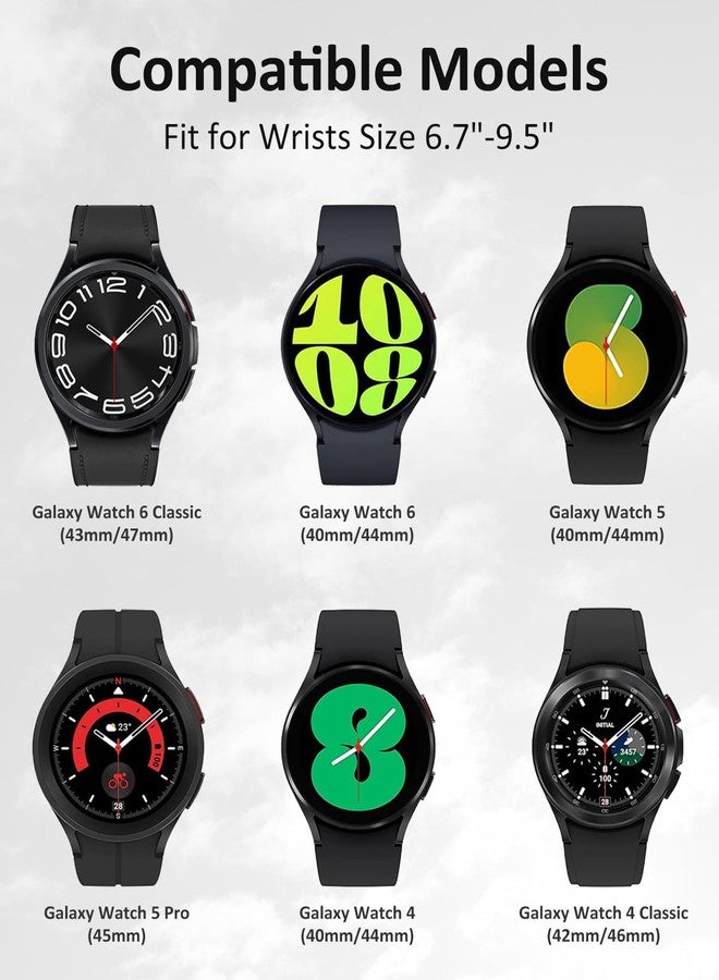 BandRain One Click Alpine Loop Bands Compatible with Samsung Galaxy Watch 7 Band/Galaxy Watch 6 4 5 FE Band 40mm 44mm/Watch 6 4 Classic 47mm 43mm 42mm 46mm/5 Pro 45mm, 20mm No Gap Nylon Sport Strap for Men - Image 5